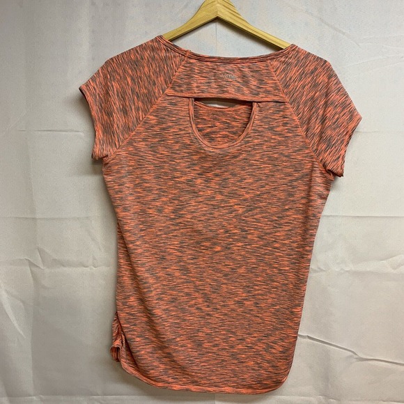 Calvin Klein Performance Quick Dry Space Dye Activewear Short Sleeve Top Size L - Picture 5 of 6